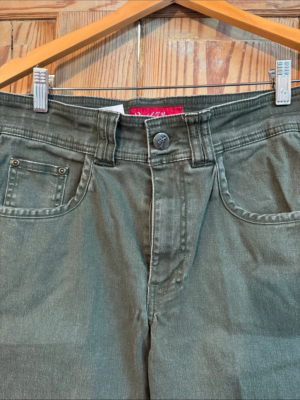 Men's Olive Green Jeans John browning 30x32